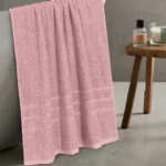 Luxury Blush Pink Bath Towel – Soft Quick Dry Absorbent Towel - Image 3