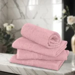 Luxury Blush Pink Bath Towel – Soft Quick Dry Absorbent Towel - Image 2
