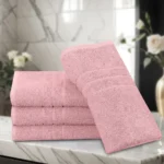 Luxury Blush Pink Bath Towel – Soft Quick Dry Absorbent Towel - Image 4
