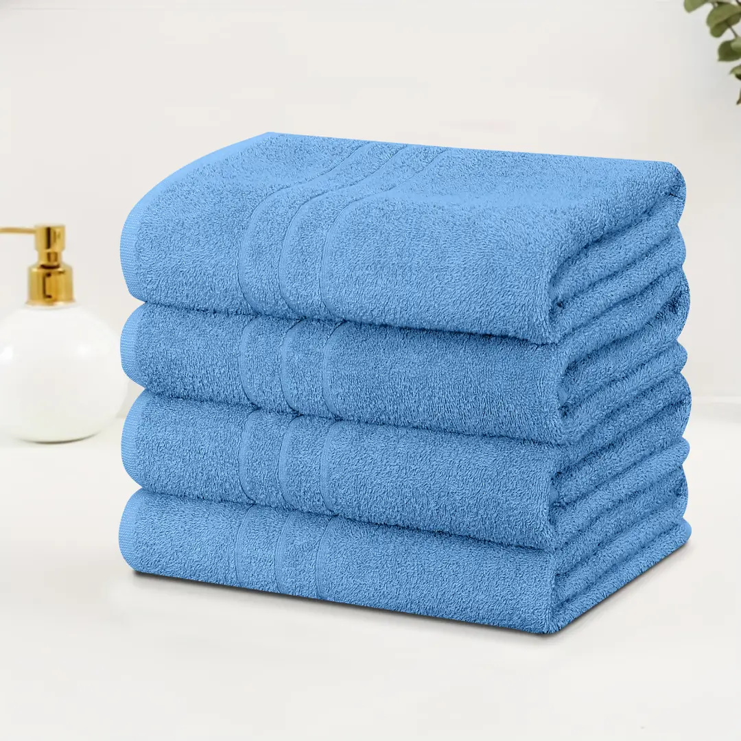 Untitled design - 2026-02-26T114854.261 Premium Sky Blue Bath Towel – Soft & Quick Dry 1 Piece - Image 1