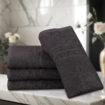 Luxury Charcoal Bath Towel – Soft & Absorbent 1 Piece - Image 4