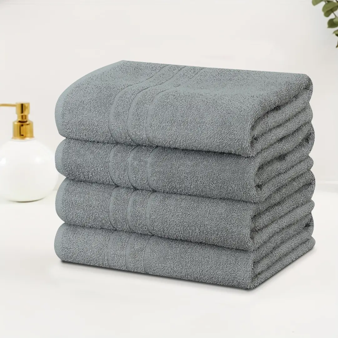 Untitled design - 2026-02-26T121818.362 Luxury Grey Bath Towel – Soft & Absorbent 1 Piece - Image 1