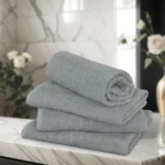 Luxury Grey Bath Towel – Soft & Absorbent 1 Piece - Image 2