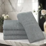 Luxury Grey Bath Towel – Soft & Absorbent 1 Piece - Image 3