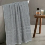 Luxury Grey Bath Towel – Soft & Absorbent 1 Piece - Image 4