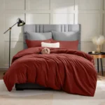 Rust Red Duvet Cover Set