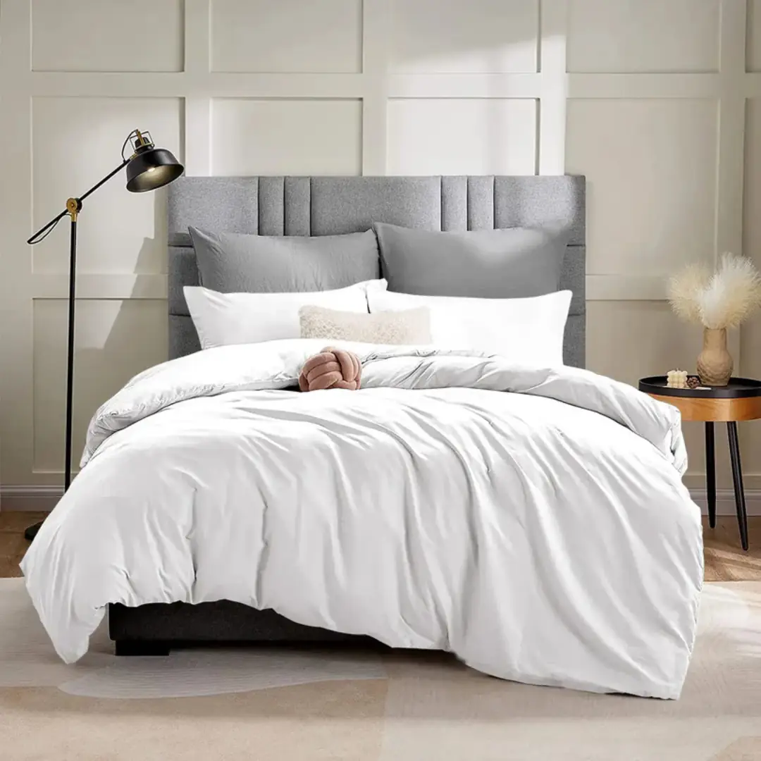 Untitled design - 2026-03-01T114610.565 White Duvet Cover - Image 1