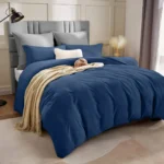 Luxury Navy Blue Duvet Cover Set – Soft & Elegant Bedding for Hotels & Homes - Image 2