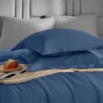 Luxury Navy Blue Duvet Cover Set – Soft & Elegant Bedding for Hotels & Homes - Image 3